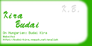 kira budai business card